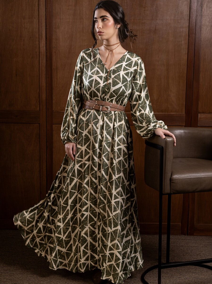 Vestido Estampado. 