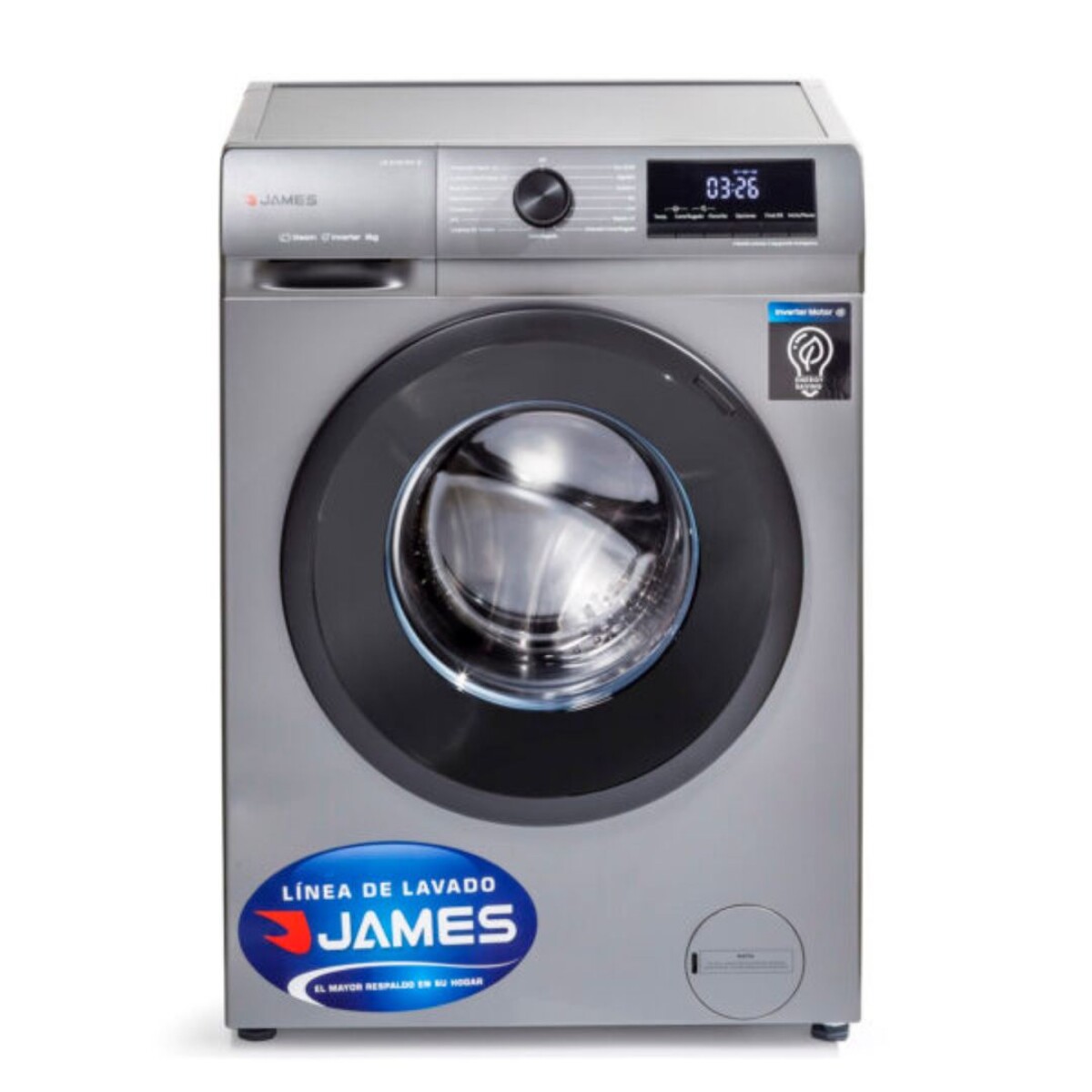 Lavarropas James Modelo LR 8140 INV SILVER 
