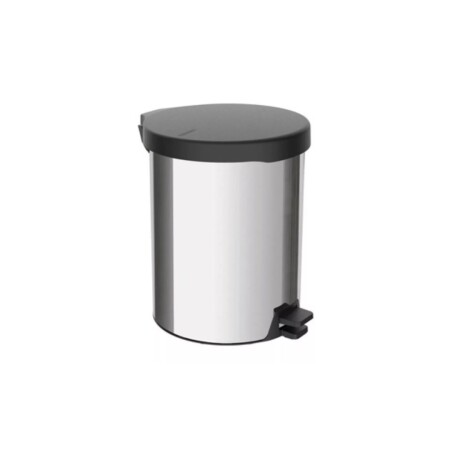 PAPELERA TACHO ACERO INOXIDABLE TRAMONTINA 12LTS PLATEADO