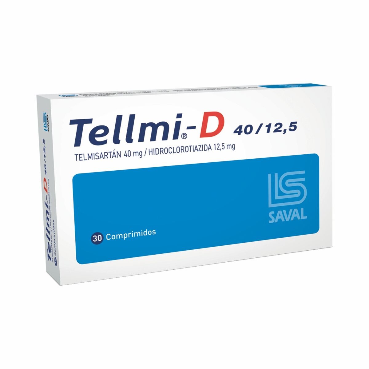 TELLMI - D 40/12,5 MG. CJ X 30 COMP. BIC 