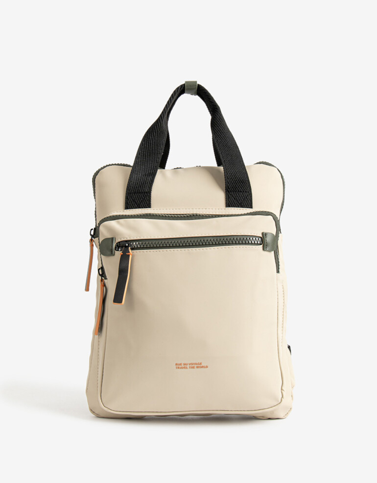 Portanotebook Mochila Portanotebook De Viaje Rue Du Voyage - Blanco Crudo