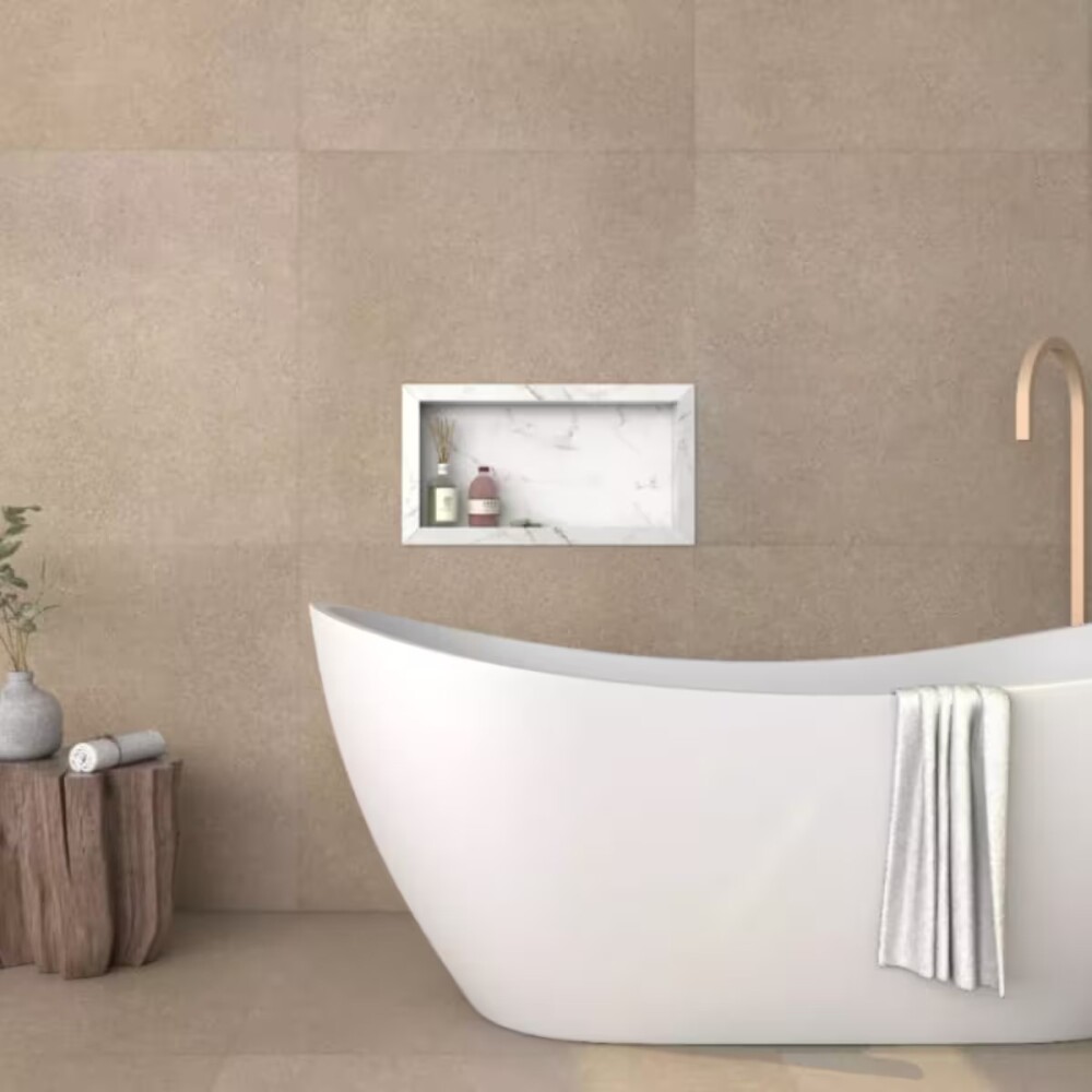 Nicho estante de empotrar Porcelanato 60cm Blanco Nicho Estante De Empotrar Porcelanato 60cm Blanco