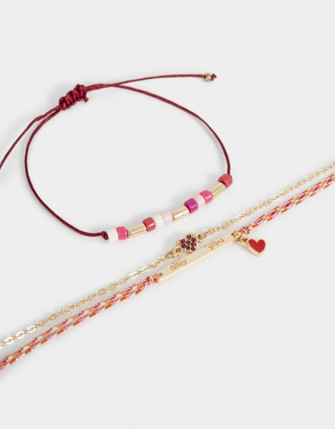 Pulseras Flexibles Sets Mostacillas Set De Pulseras Flexibles - Dorado