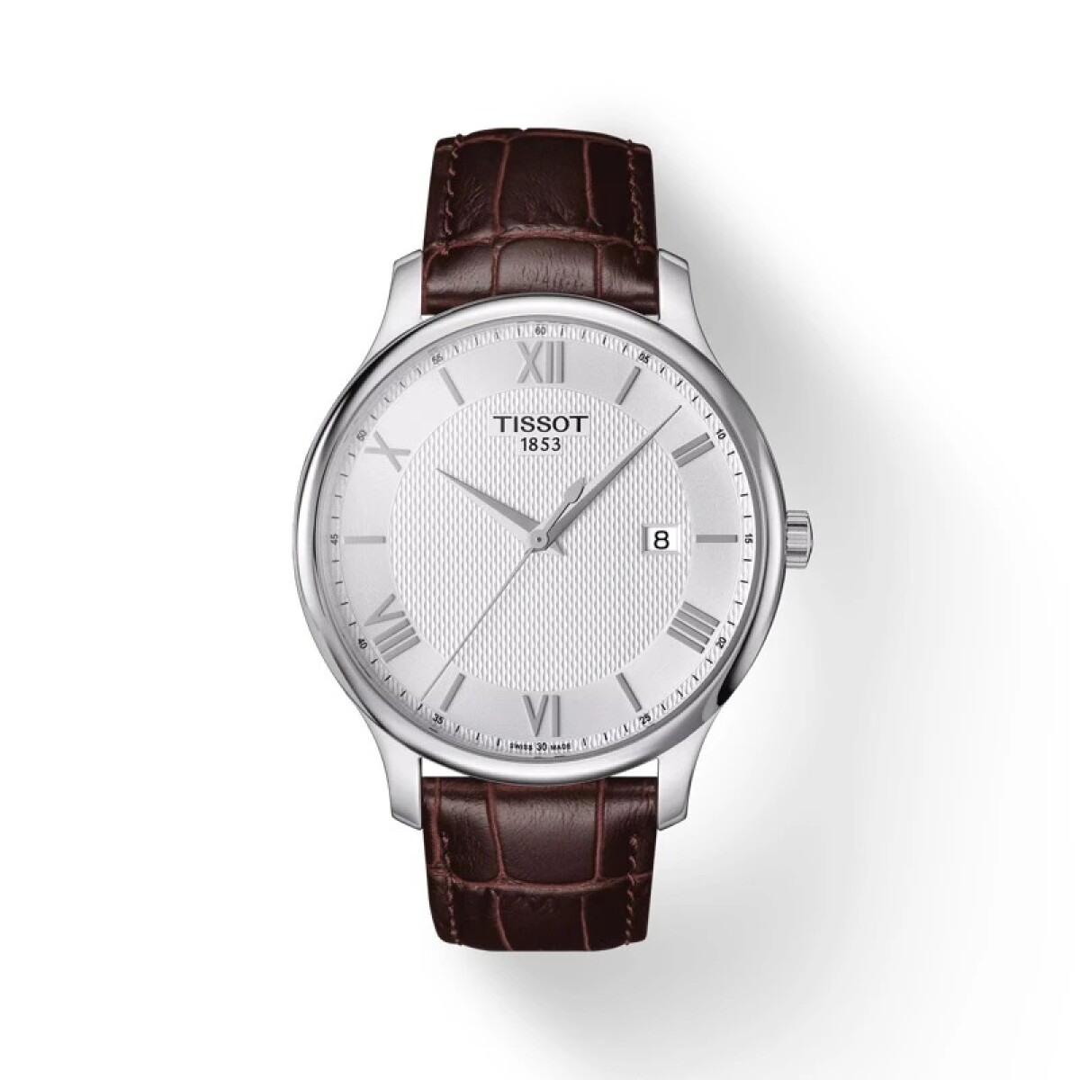 Reloj Tissot Tradition T0636101603800 malla de cuero, para caballero 