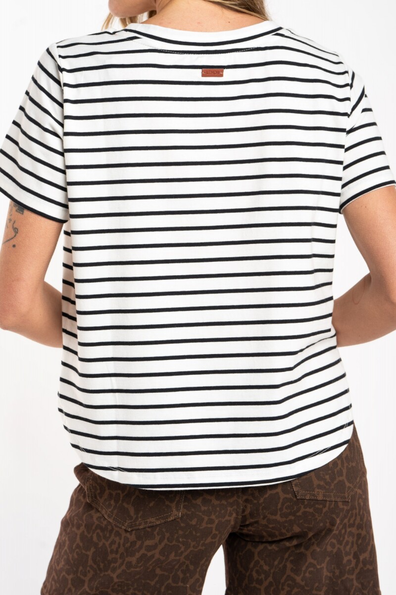 Remera Algodón A Rayas Nacar