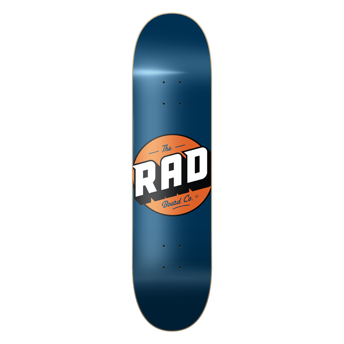Deck Skate Rad 8.125" - Modelo Solid - Navy / Orange (Sólo Tabla) 