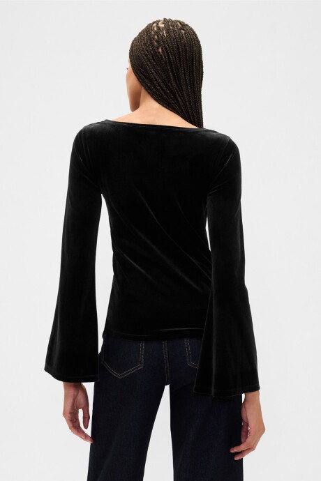 Remera Cuello Bote Mujer Black