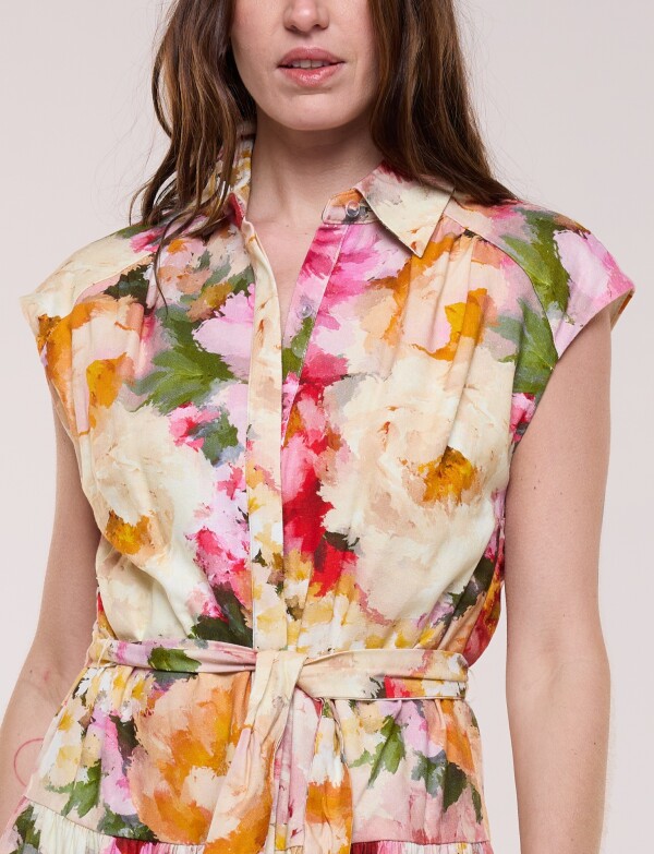 Vestido Midi Lazo MULTI/ROSA