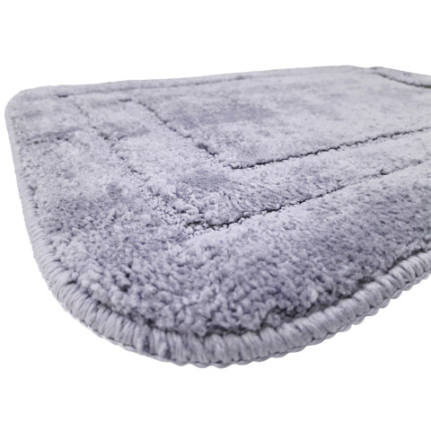 Alfombra peludita color gris 38*58 cm Alfombra Peludita Color Gris 38*58 Cm