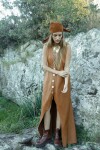 Row dress Camel