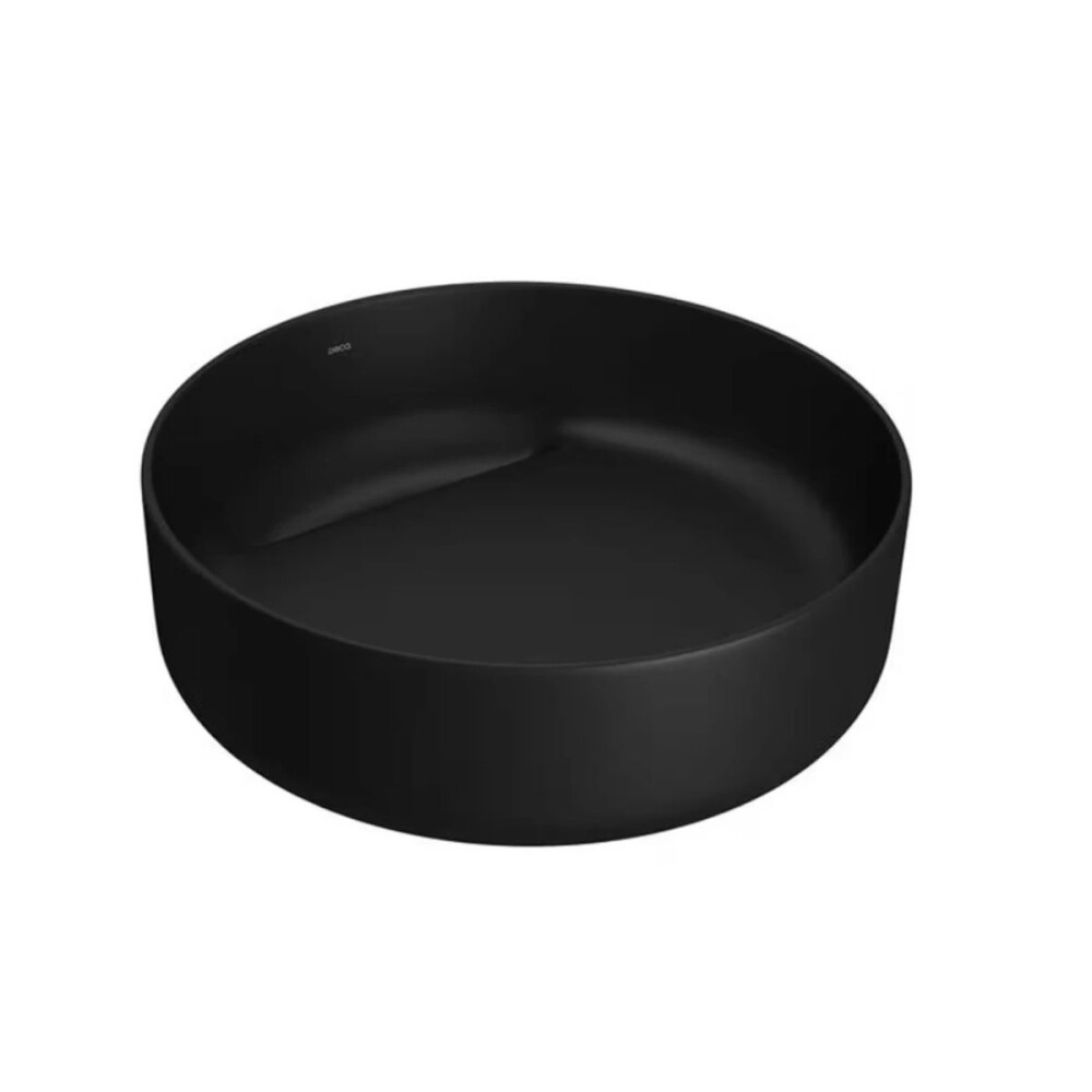 Bacha de apoyo redonda 40 cm negro mate Deca Bacha De Apoyo Redonda 40 Cm Negro Mate Deca