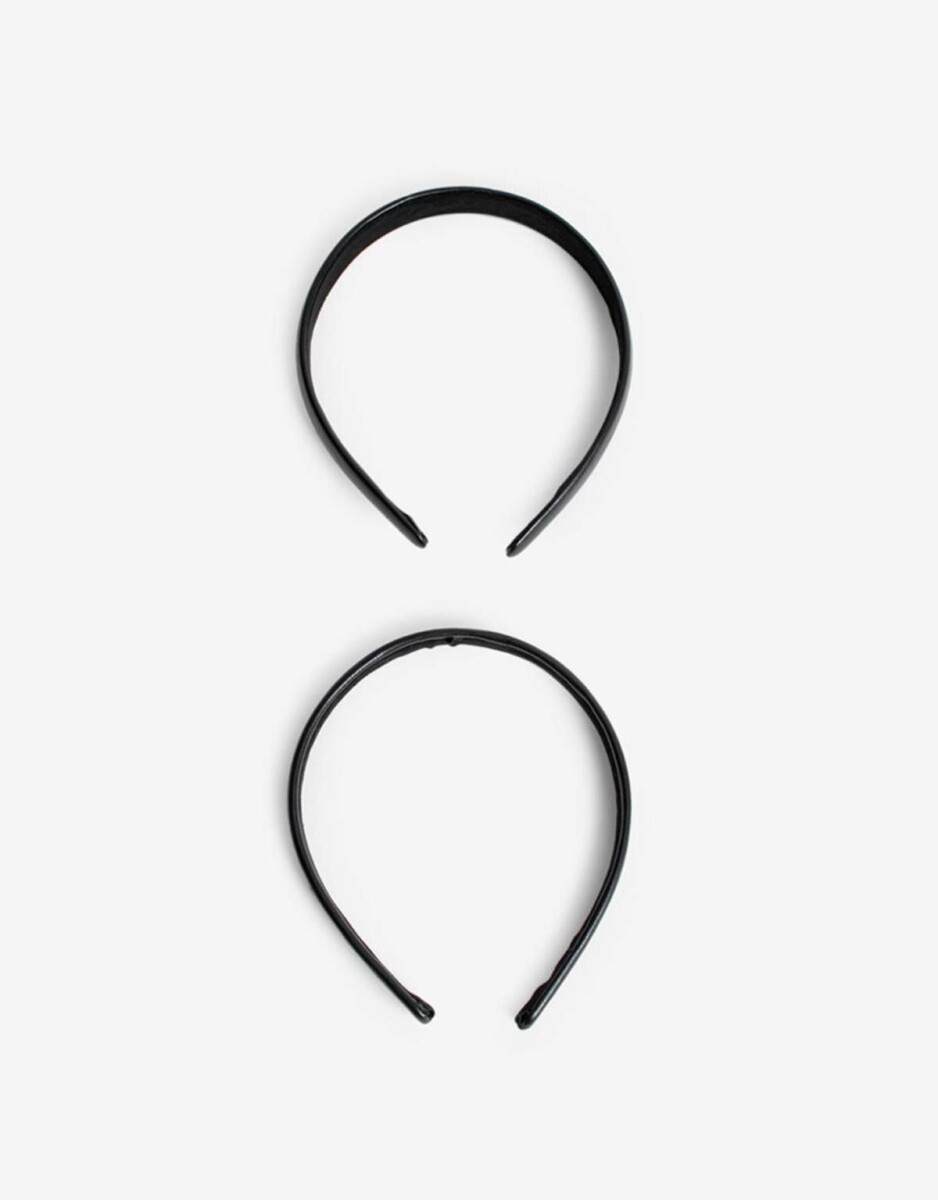 Set De Mix Vinchas Acrílico - Negro 