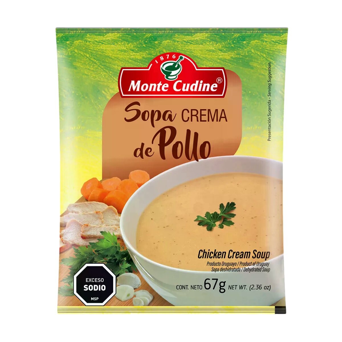 SOPA MONTE CUDINE CREMA 67G POLLO 