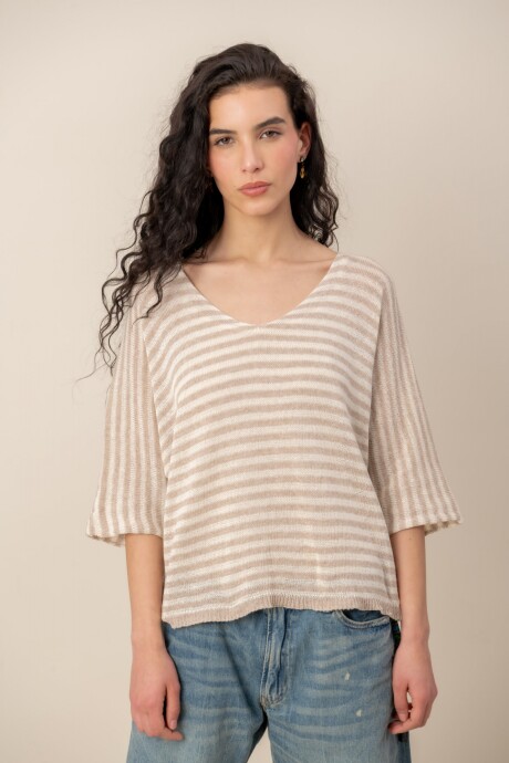 Sweater Brest Beige