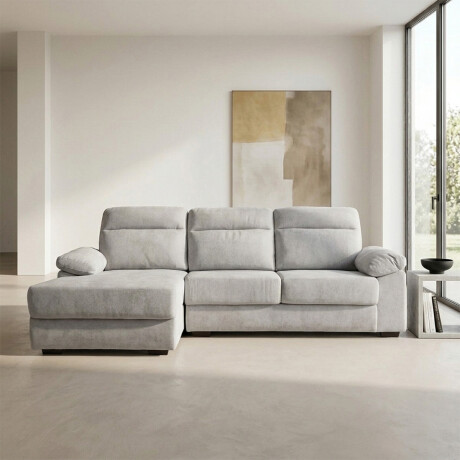 Rinconera Owen - Tela Microfibra - Chaise izquierdo 12073 (Greige)