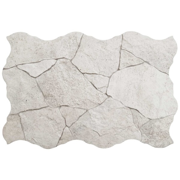 PORCELANATO BORGOGNA WHITE FLAGSTONE "A" 44.2X66.4 CM Porcelanato Borgogna White Flagstone "a" 44.2x66.4 Cm