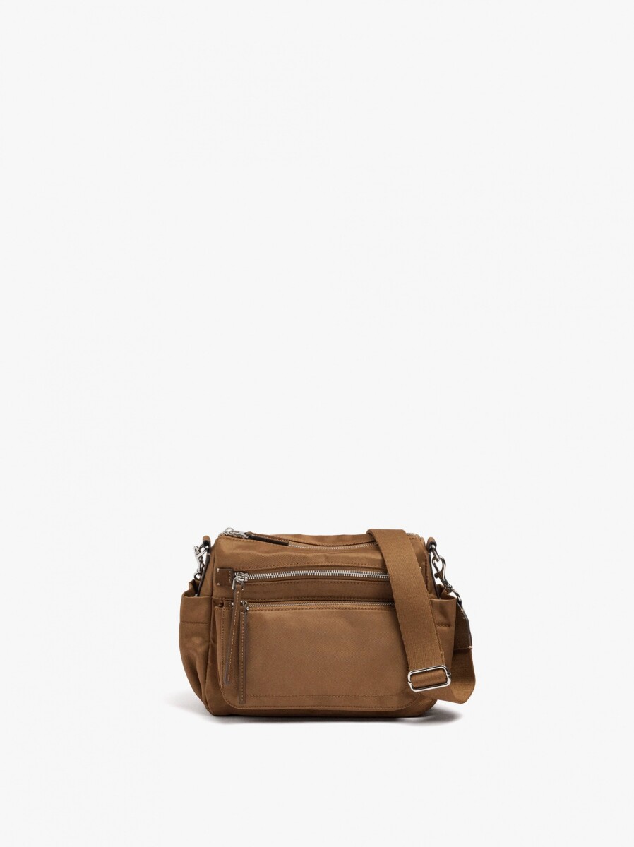 Bolso Bandolera De Nylon Bolsos Exteriores - camel 
