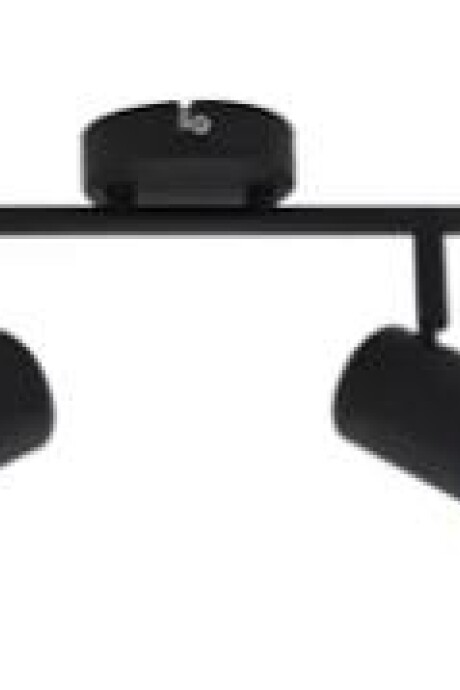 Spot 2 Luces Orientable Para Adosar En Techo / Pared Negro