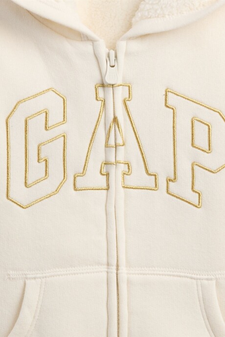 Canguro Logo Gap Con Corderito Toddler Niña Ivory Frost