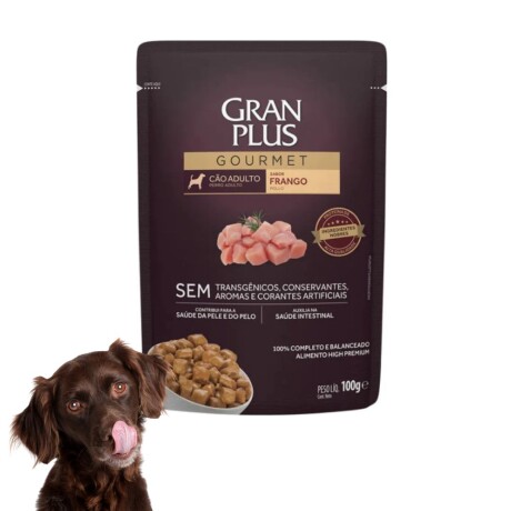 POUCH GRAN PLUS PERRO ADULTO POLLO 100 GR Pouch Gran Plus Perro Adulto Pollo 100 Gr