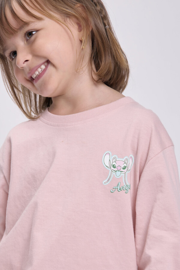 Remera estampa Rosa Pastel