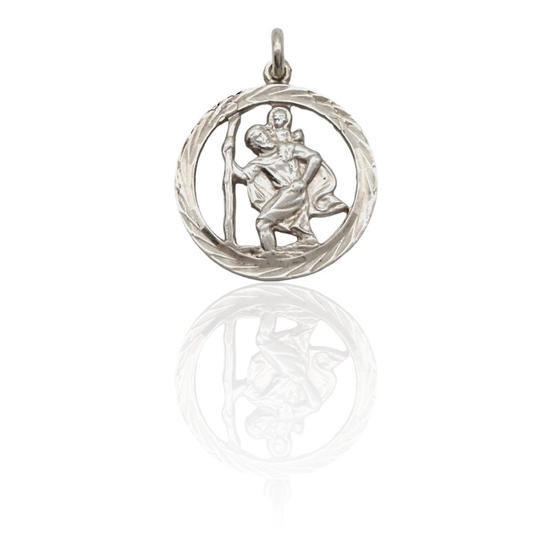 Dije San Cristóbal-Plata 925-Sin Piedra-CP3067 Sinpiedra