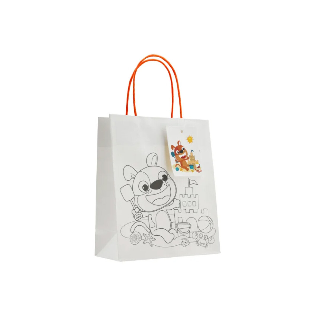 Bolsa de Regalo con Cordon para Pintar Chica - Perro 