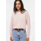 BLUSAO ML FEM ROSA CLARO