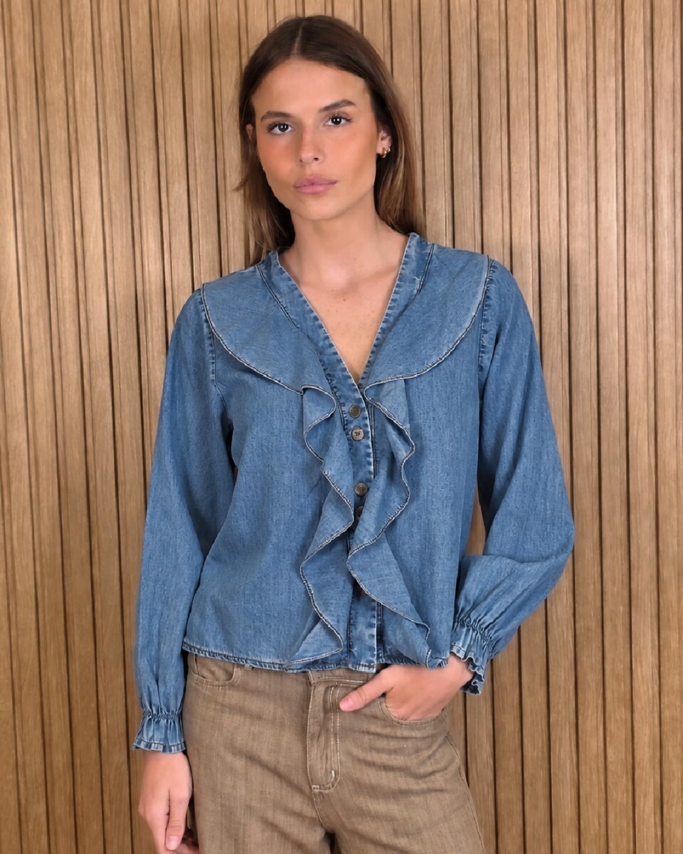 Camisa Astrid - Denim Azul 