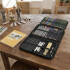 Set Arte Dibujo Kit 72 Pcs Lápices Colores Cuaderno Estuche Negro