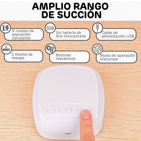 Extractor De Leche Eléctrico Usb Ordeñadora Bebe Sacaleche Color Variante Blanco