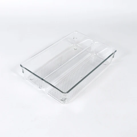 ORGANIZADOR RECT ACRIL TRANSP 23X15X5CM Unica