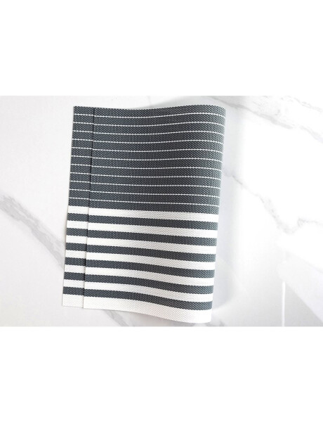 INDIVIDUAL PVC RAYAS 45x30CM VERDE/BLANCO INDIVIDUAL PVC RAYAS 45x30CM VERDE/BLANCO