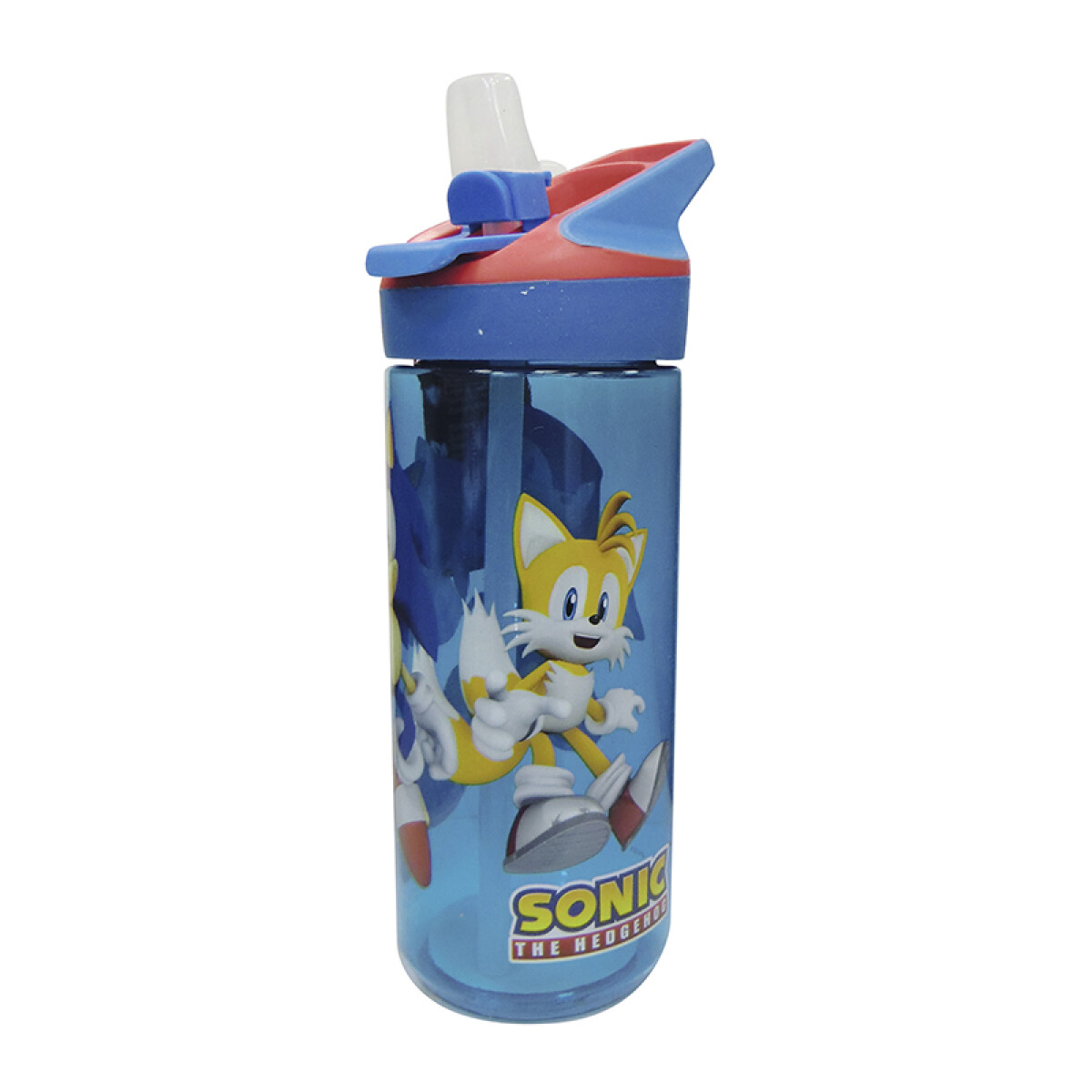 Botella Tritán Sonic 620ml con Pajita 