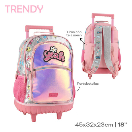 Mochila Escolar con Ruedas Yeah 001