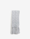 Bufandas Punto Liso Bufanda Skinny - Gris Melange