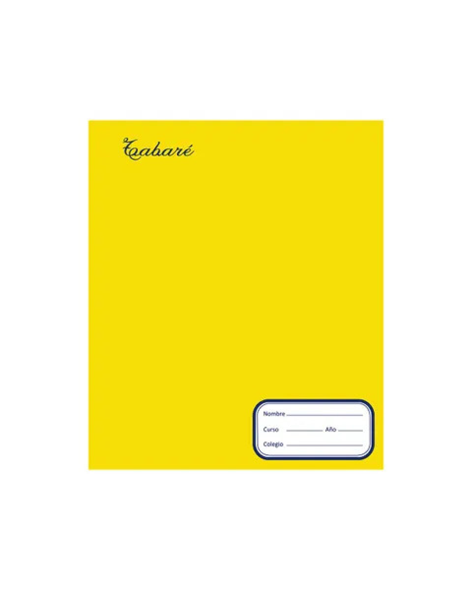 Cuaderno Tabare Tapa Color 96 Hojas - Amarillo 