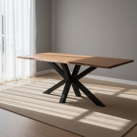 MESA DE COMEDOR MADERA NATURAL-BEIGE NEAT