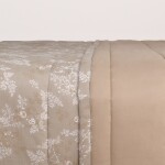 Edredón 120 hilos Amalfi Flores Beige 160x240