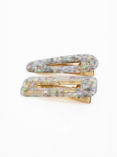 BROCHES SET X 2 PLATEADO
