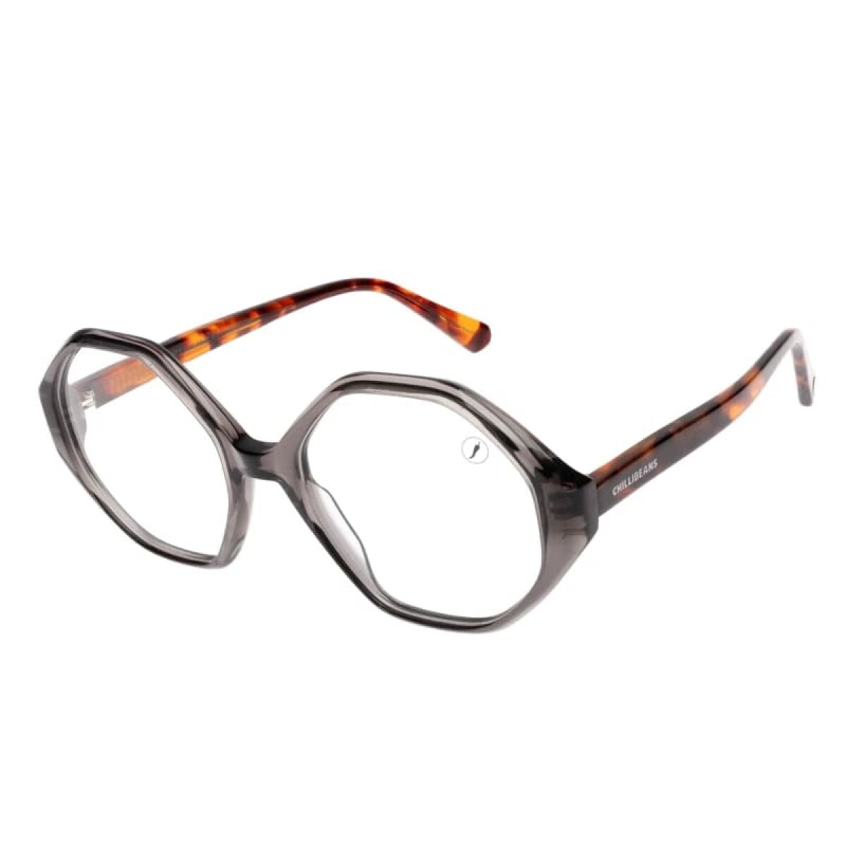 Armazón de Lentes de Óptica Chilli Beans Marrón Animal Print 