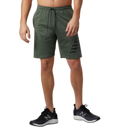 Short New Balance de hombre - MS21073DO1 GREEN