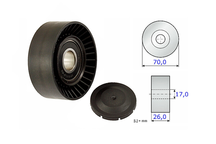 Polea Del Tensor Correa Ssangyong Korando 96-06 Polea Del Tensor Correa Ssangyong Korando 96-06