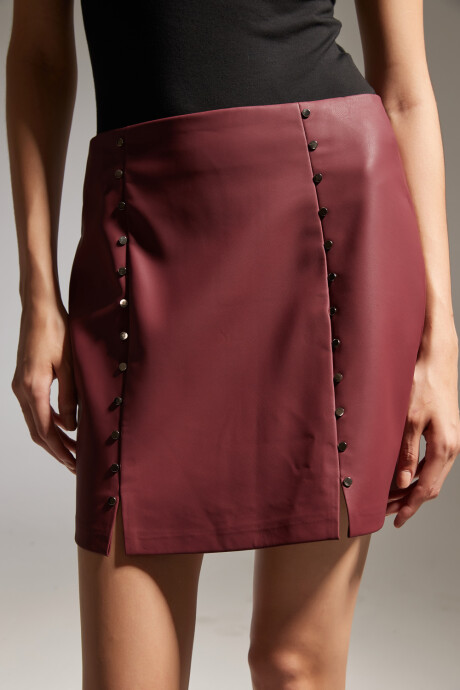 Falda Orietta Bordeaux Oscuro