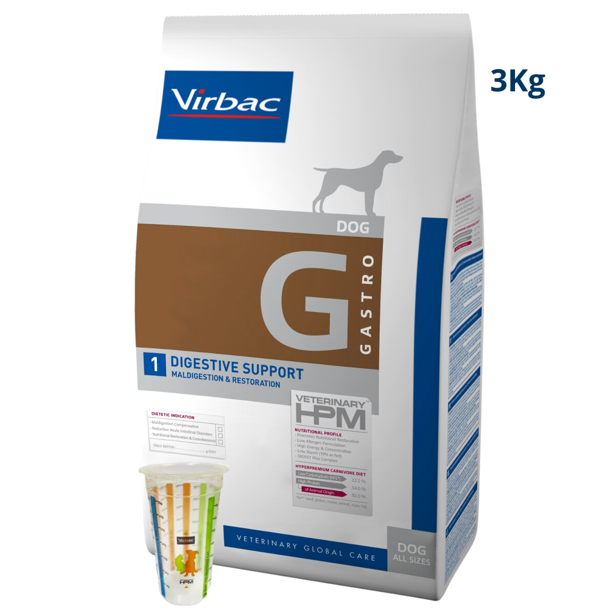 Hpm Perro Digestive Support 3 Kg 