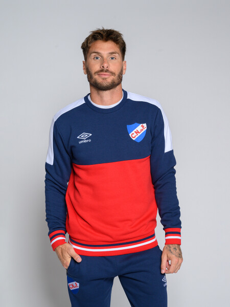 BUZO PLAQUET Nacional Hombre Rojo, Azul Marino, Blanco