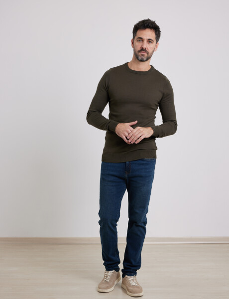 470516 SWEATER Verde Oscuro