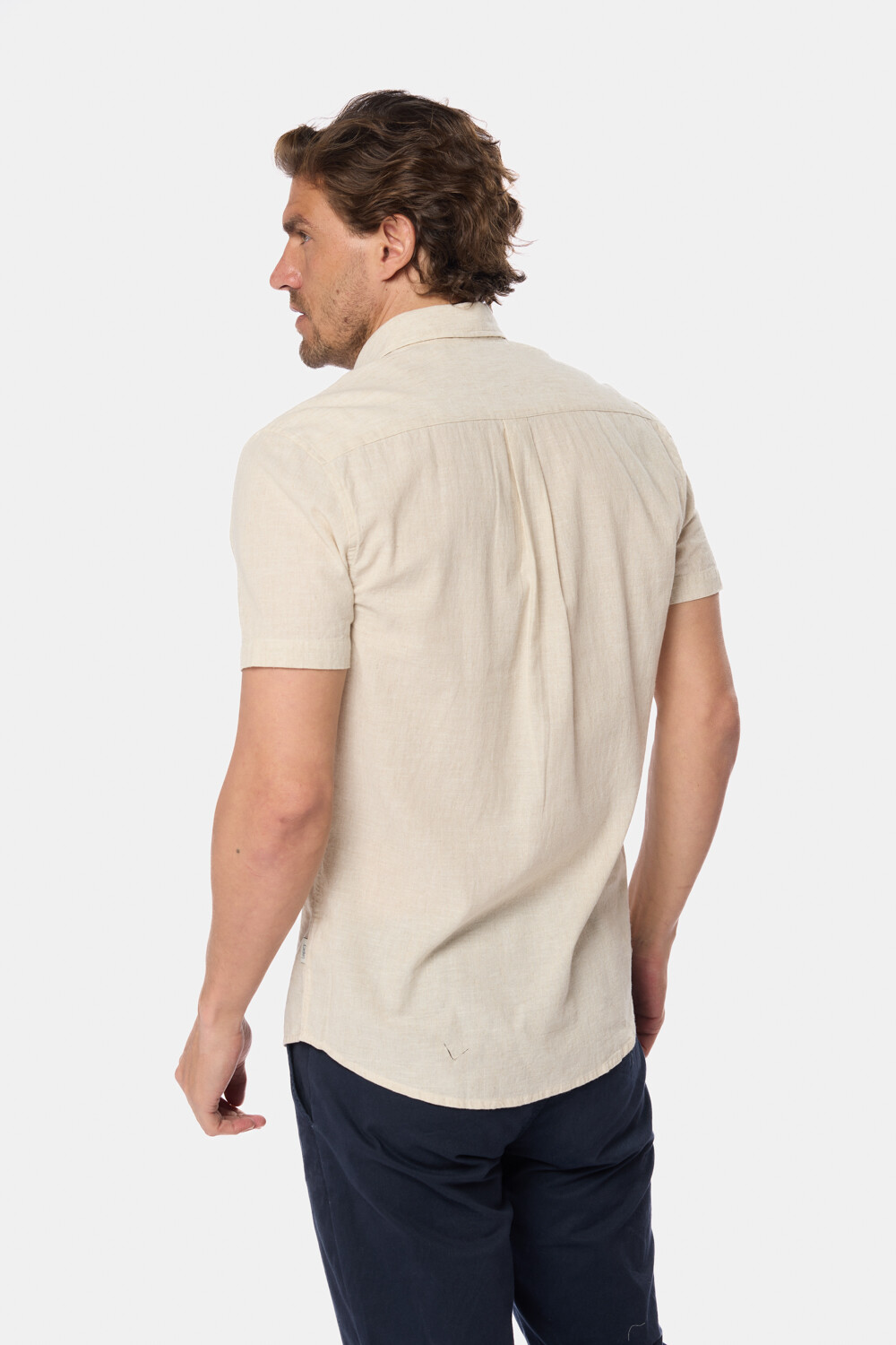 CAMISA DE LINO Beige