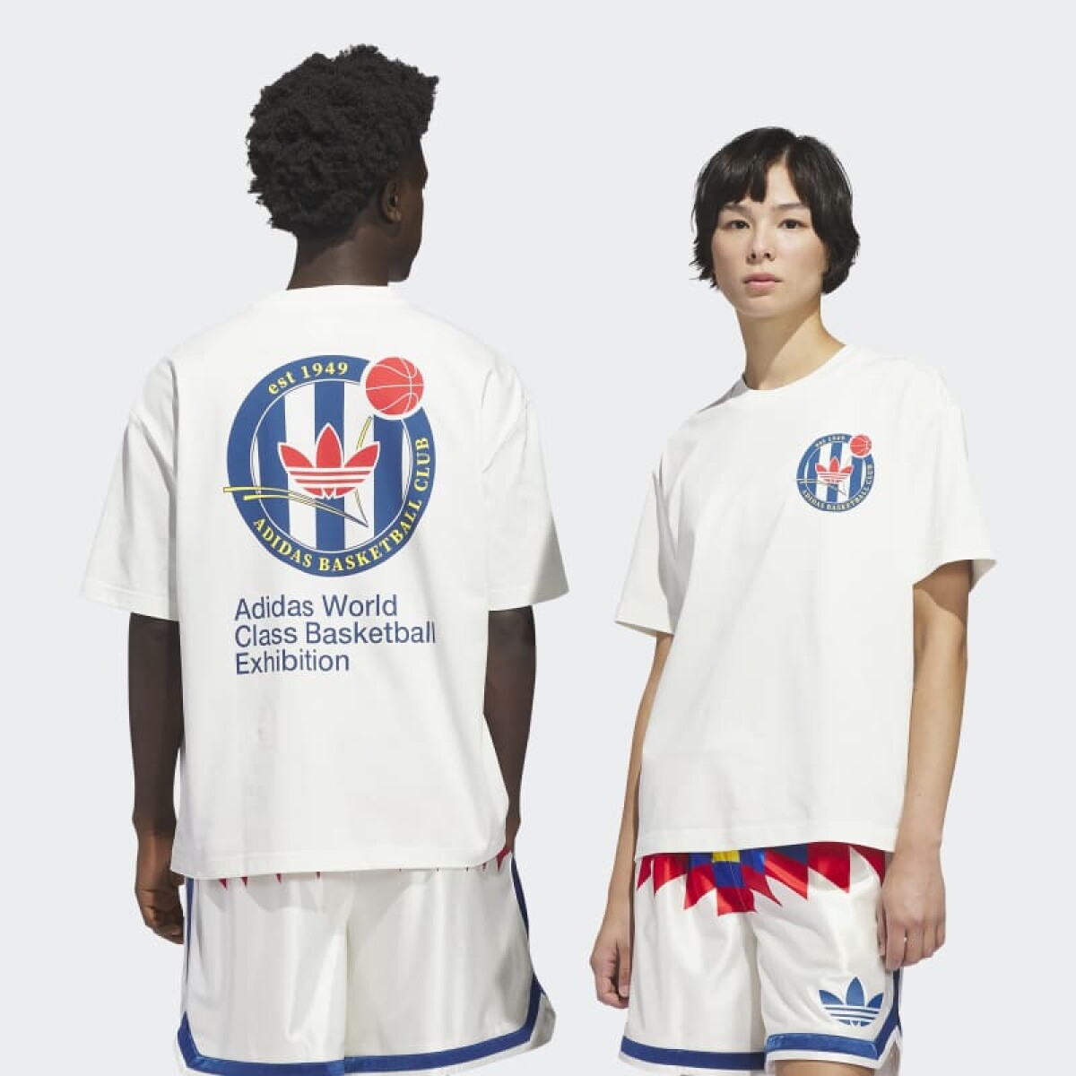 Remera Adidas Basketball Crest - Blanco 