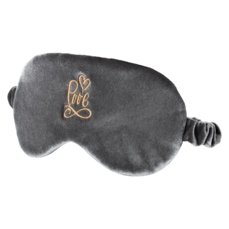 Antifaz bordado gris